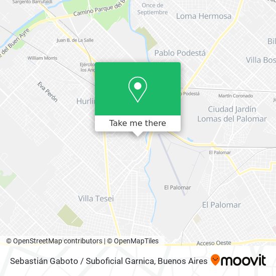 Sebastián Gaboto / Suboficial Garnica map