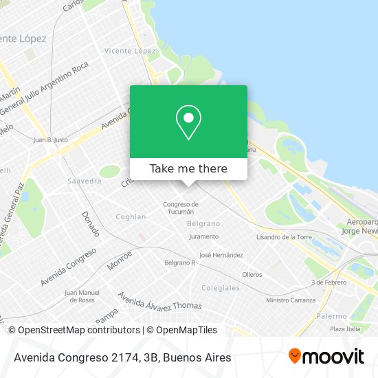 Avenida Congreso 2174, 3B map