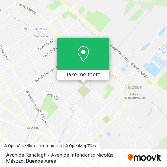 Avenida Ranelagh / Avenida Intendente Nicolás Milazzo map