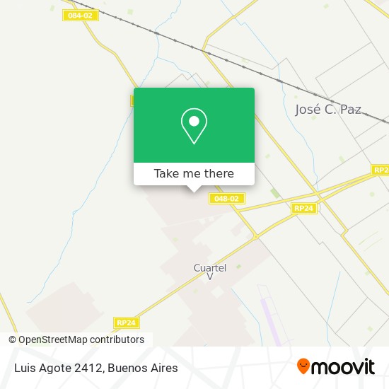 Luis Agote 2412 map
