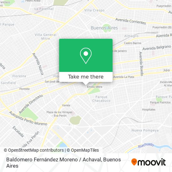 Baldomero Fernández Moreno / Achaval map