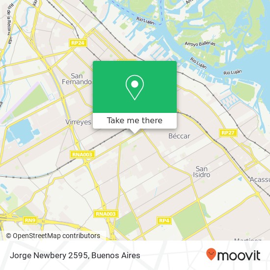 Jorge Newbery 2595 map