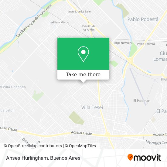 Anses Hurlingham map