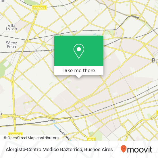 Alergista-Centro Medico Bazterrica map