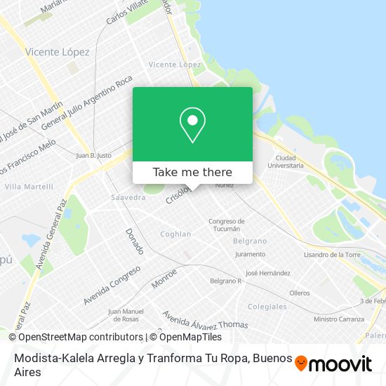 Modista-Kalela Arregla y Tranforma Tu Ropa map