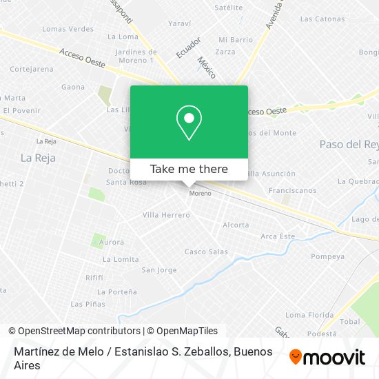 Martínez de Melo / Estanislao S. Zeballos map