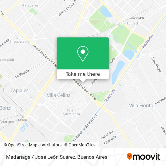 Madariaga / José León Suárez map