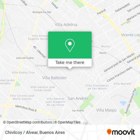 Mapa de Chivilcoy / Alvear