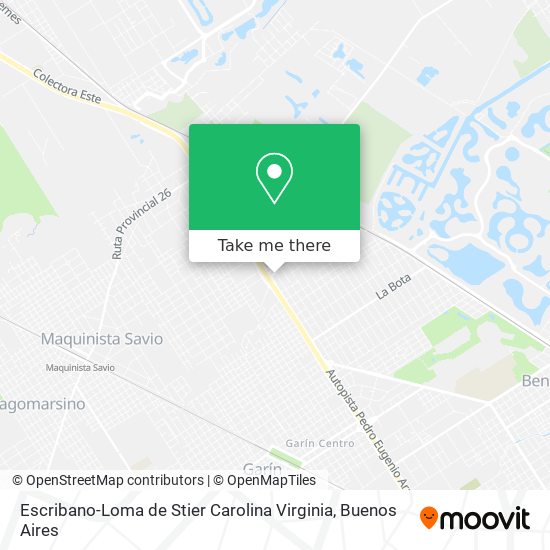 Mapa de Escribano-Loma de Stier Carolina Virginia