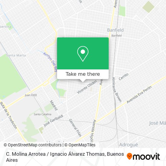 C. Molina Arrotea / Ignacio Álvarez Thomas map