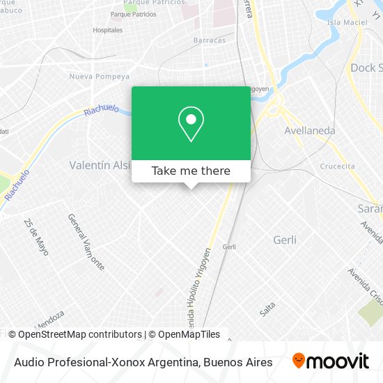 Audio Profesional-Xonox Argentina map