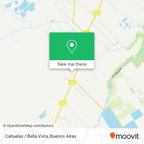 Cañuelas / Bella Vista map