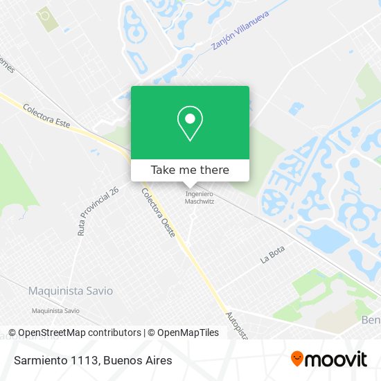 Sarmiento 1113 map