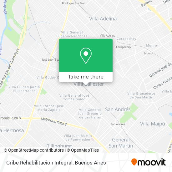 Cribe Rehabilitación Integral map