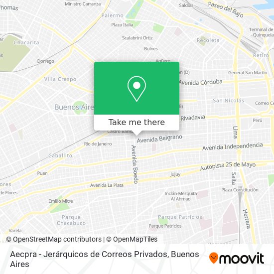 Mapa de Aecpra - Jerárquicos de Correos Privados