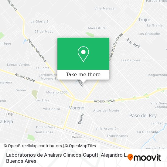 Laboratorios de Analisis Clinicos-Caputti Alejandro L map