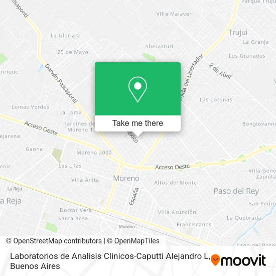 Laboratorios de Analisis Clinicos-Caputti Alejandro L map