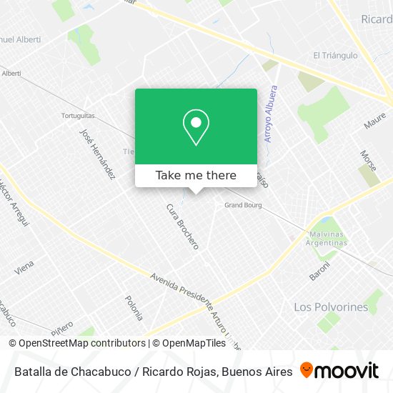 Batalla de Chacabuco / Ricardo Rojas map