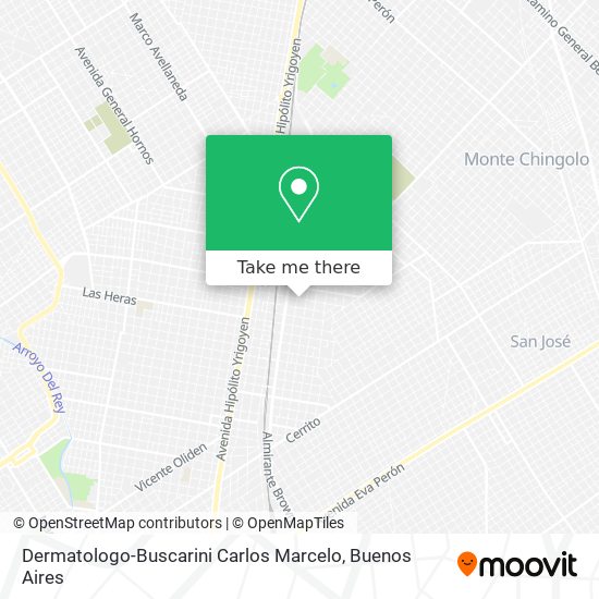 Mapa de Dermatologo-Buscarini Carlos Marcelo