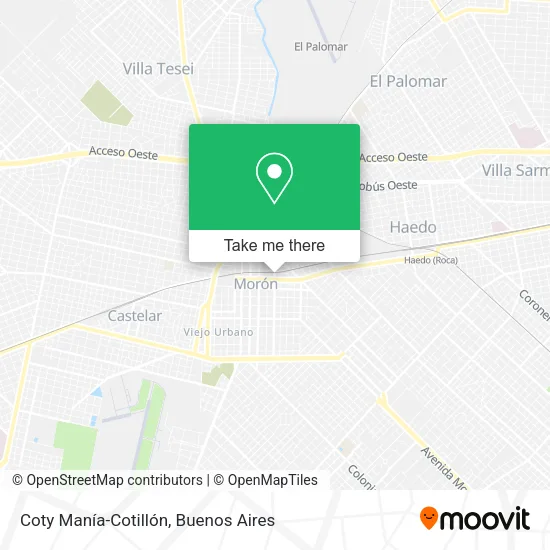Coty Manía-Cotillón map
