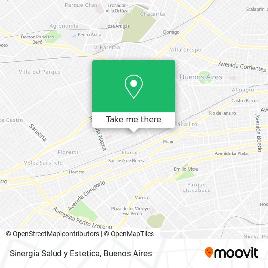 Sinergia Salud y Estetica map