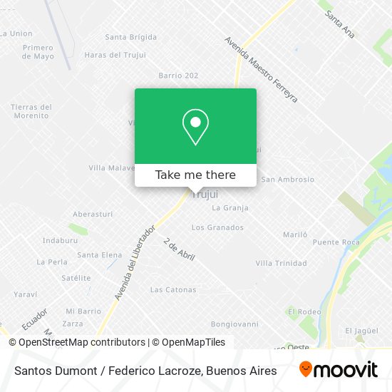 Mapa de Santos Dumont / Federico Lacroze