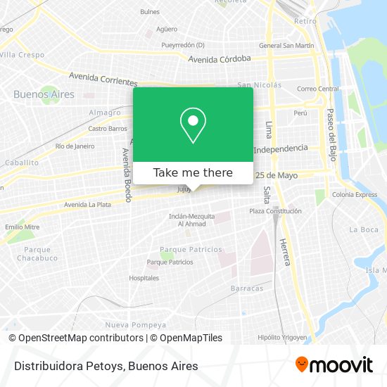 Distribuidora Petoys map