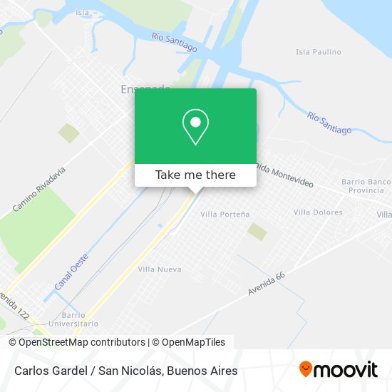 Carlos Gardel / San Nicolás map