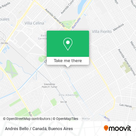 Andrés Bello / Canadá map