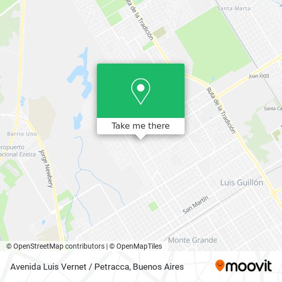 Avenida Luis Vernet / Petracca map
