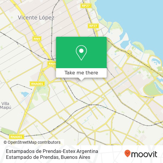 Estampados de Prendas-Estex Argentina Estampado de Prendas map