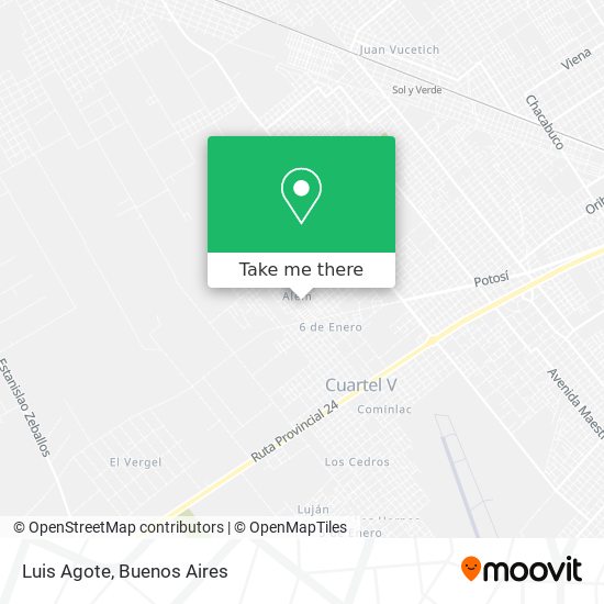 Luis Agote map