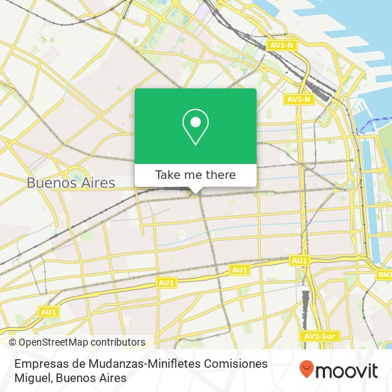 Empresas de Mudanzas-Minifletes Comisiones Miguel map