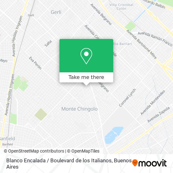 Blanco Encalada / Boulevard de los Italianos map