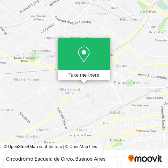 Circodromo Escuela de Circo map