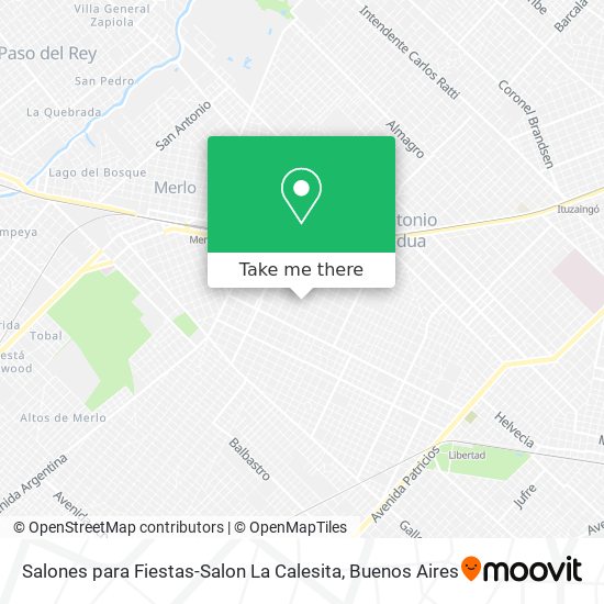 Mapa de Salones para Fiestas-Salon La Calesita