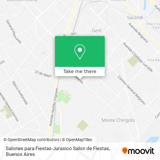 Mapa de Salones para Fiestas-Jurasico Salon de Fiestas