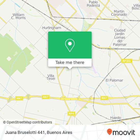 Juana Bruselotti 441 map