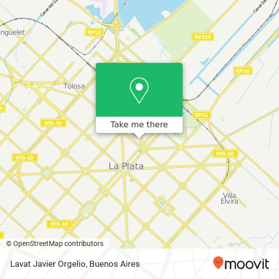 Lavat Javier Orgelio map