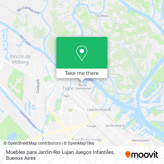 Muebles para Jardin-Rio Lujan Juegos Infantiles map