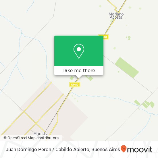 Mapa de Juan Domingo Perón / Cabildo Abierto