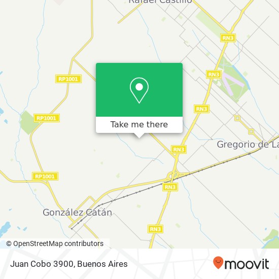 Juan Cobo 3900 map