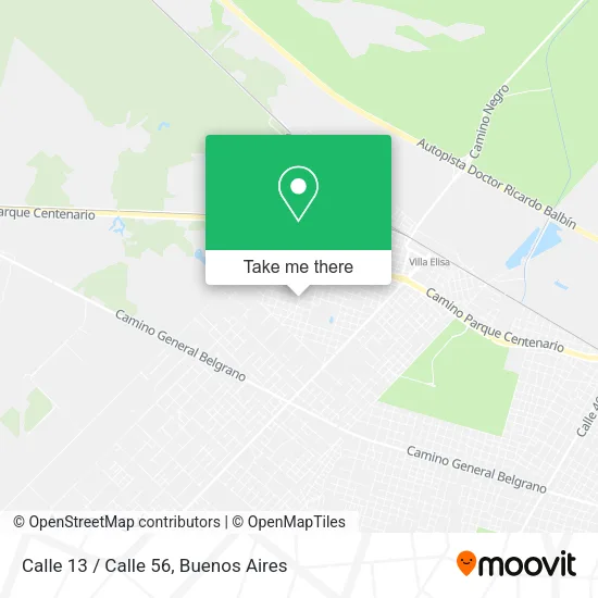 Mapa de Calle 13 / Calle 56