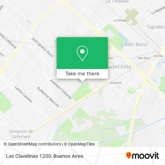 Mapa de Las Clavelinas 1200