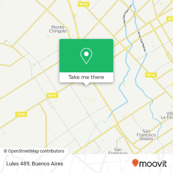 Lules 489 map