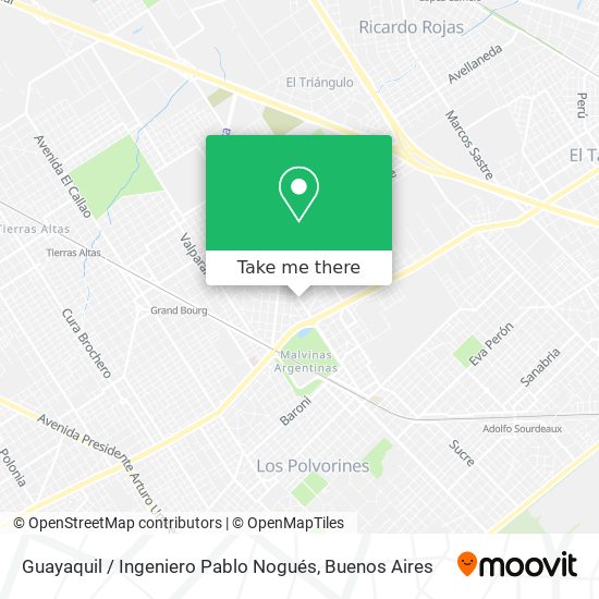 Guayaquil / Ingeniero Pablo Nogués map