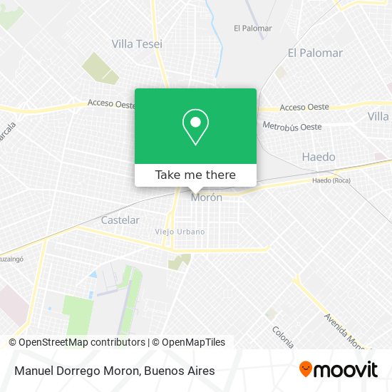 Mapa de Manuel Dorrego Moron