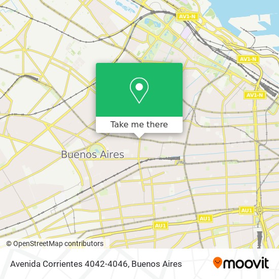 Avenida Corrientes 4042-4046 map