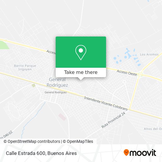 Mapa de Calle Estrada 600