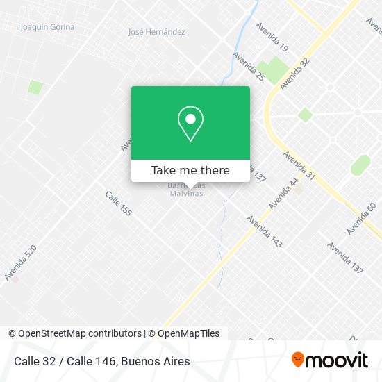 Calle 32 / Calle 146 map